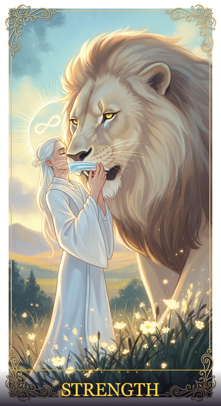 Strength tarot card